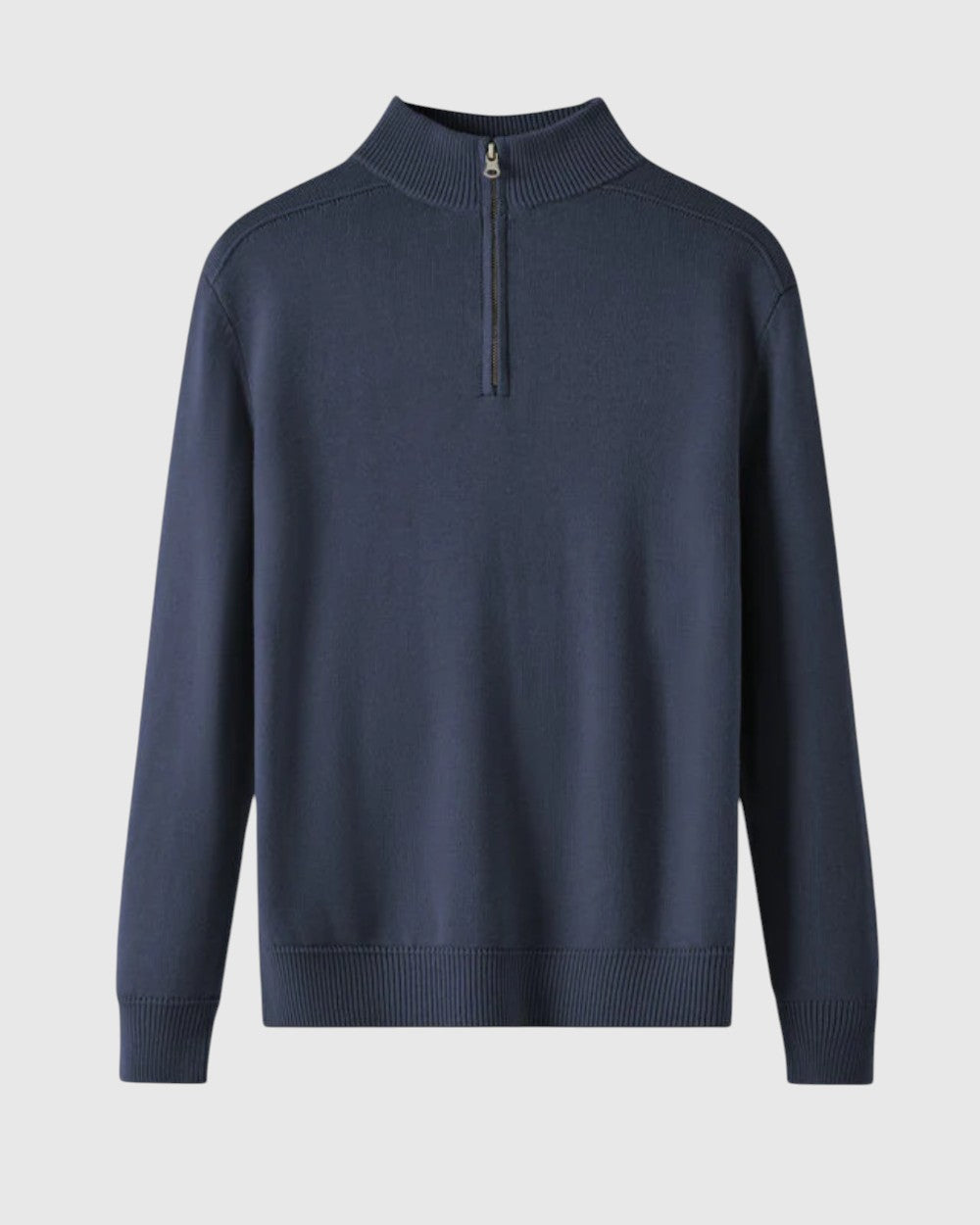 Perla- Svetr s zipem z merino vlny Capri