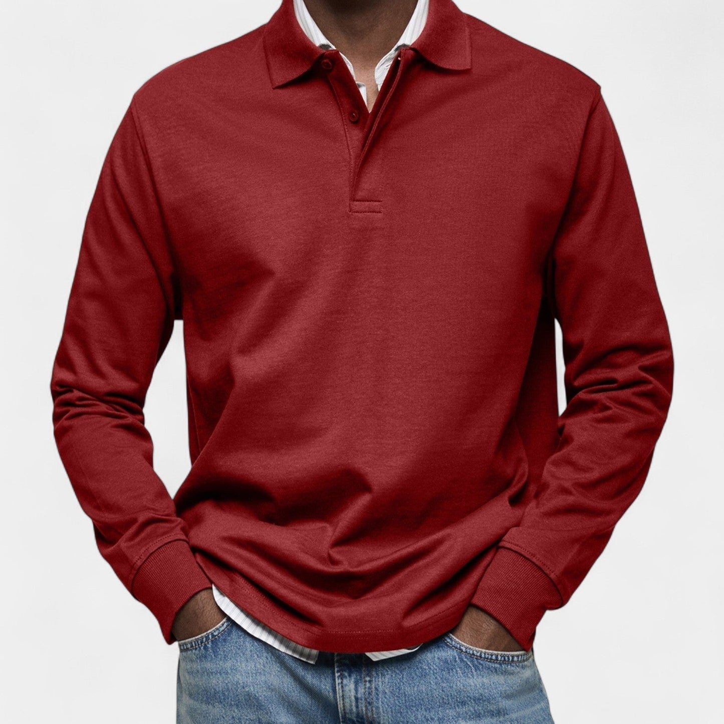 Tomáš – Elegantní penské polo s dlouhým rukávem
