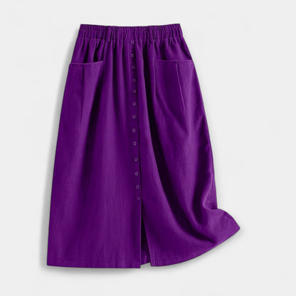 Midi sukně s vintage stylem