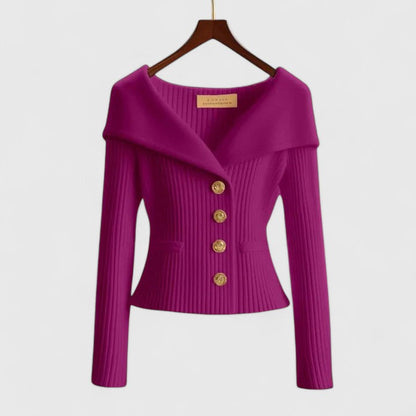 Avelora | Elegantní kardigan s knoflíky