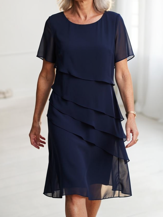 Juliette | Elegantní splývavé šaty s volány
