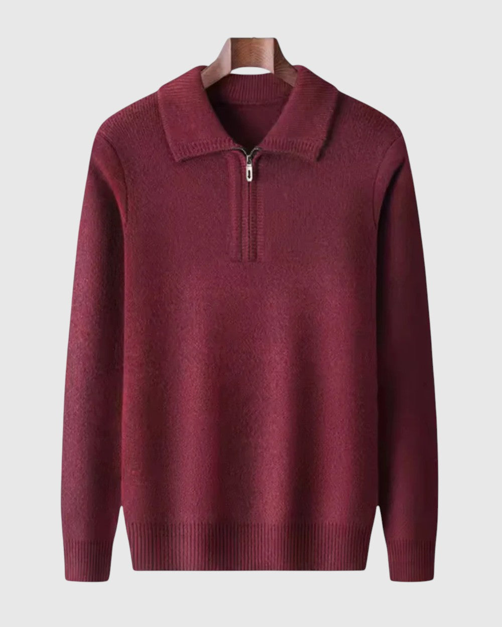 Štěpán – Kašmírový svetr se čtvrtinovým zipem Gstaad