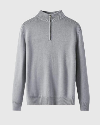 Perla- Svetr s zipem z merino vlny Capri