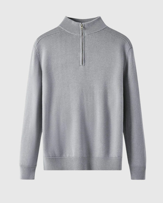Perla- Svetr s zipem z merino vlny Capri
