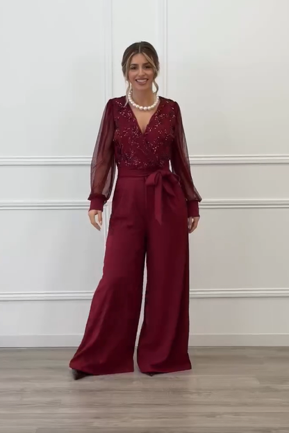 Tereza | Elegantní overal s jemnými detaily a splývavým střihem