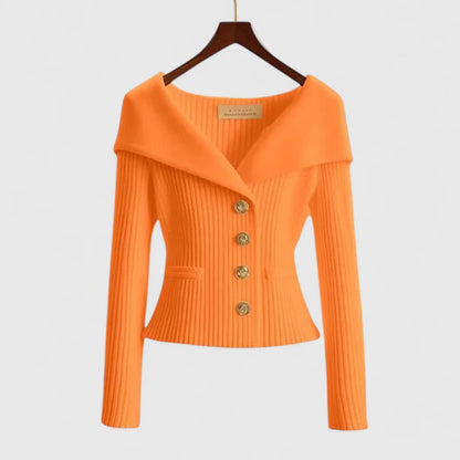 Avelora | Elegantní kardigan s knoflíky