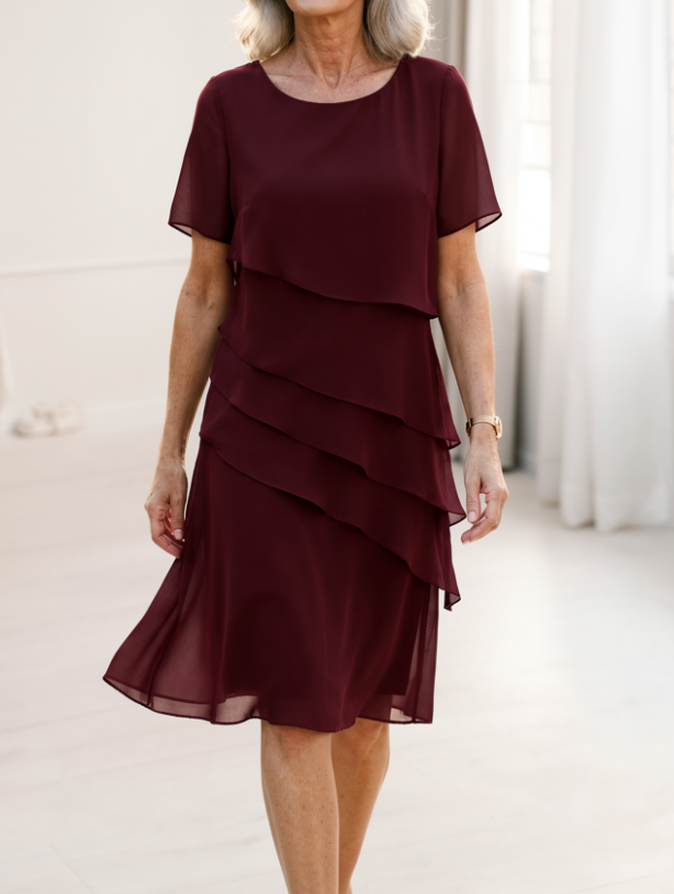Juliette | Elegantní splývavé šaty s volány