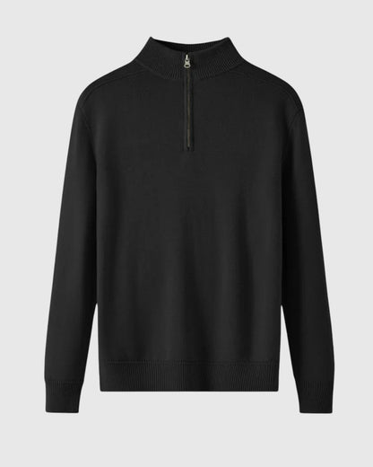 Perla- Svetr s zipem z merino vlny Capri
