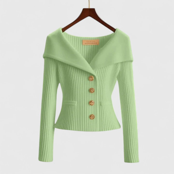 Avelora | Elegantní kardigan s knoflíky