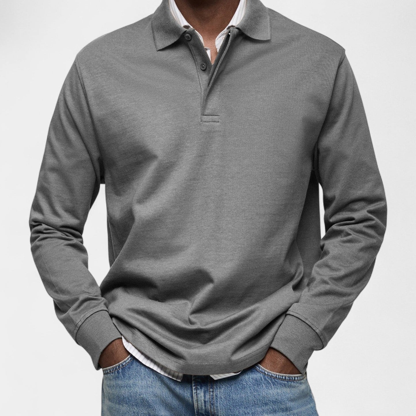 Tomáš – Elegantní penské polo s dlouhým rukávem