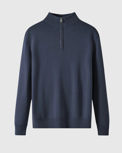 Perla- Svetr s zipem z merino vlny Capri