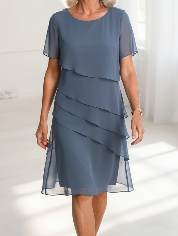 Juliette | Elegantní splývavé šaty s volány