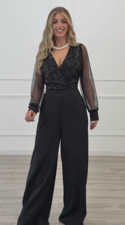Tereza | Elegantní overal s jemnými detaily a splývavým střihem