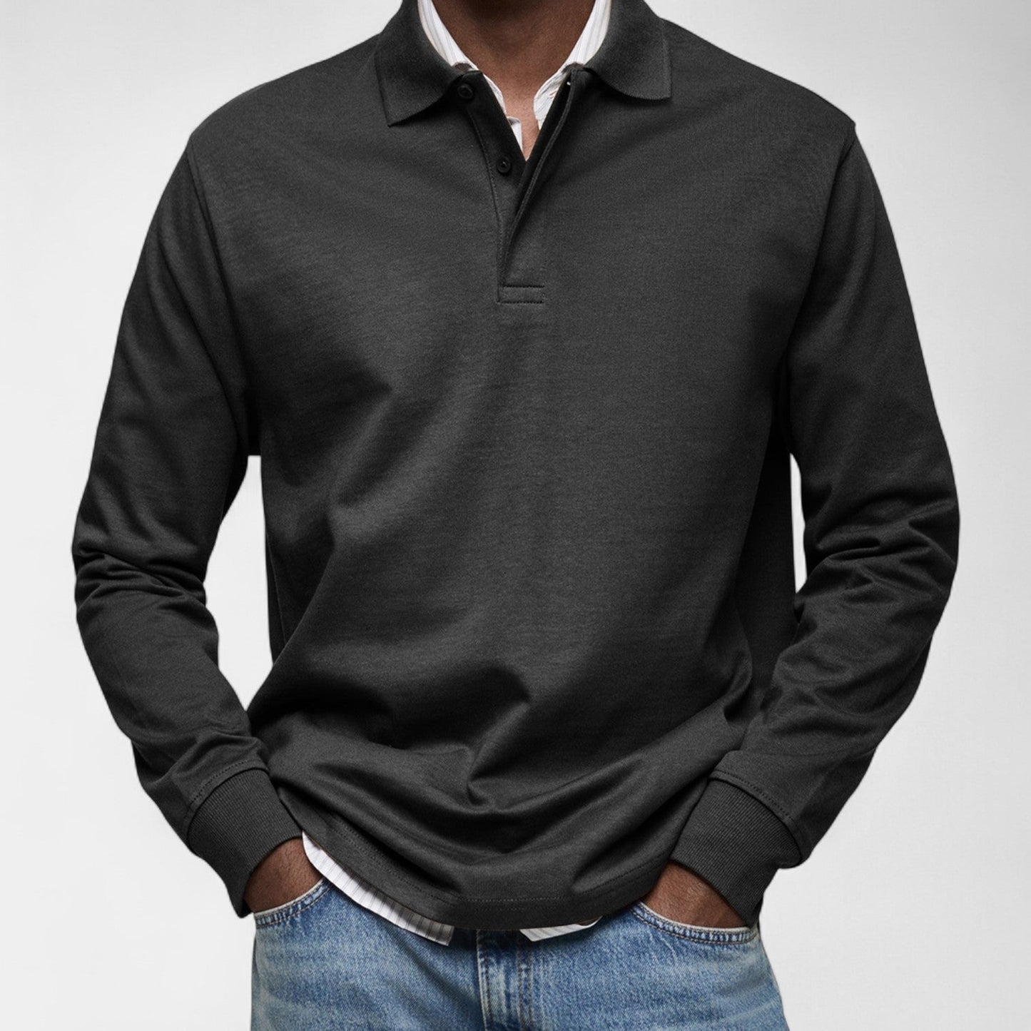 Tomáš – Elegantní penské polo s dlouhým rukávem