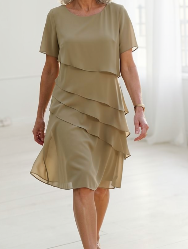 Juliette | Elegantní splývavé šaty s volány