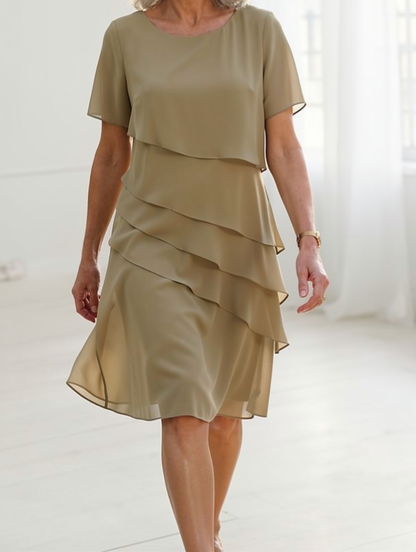 Juliette | Elegantní splývavé šaty s volány
