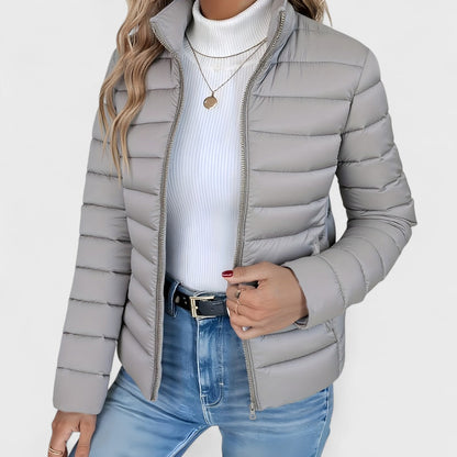 Philipa - Elegantní dlouhá bunda s vysokým límcem