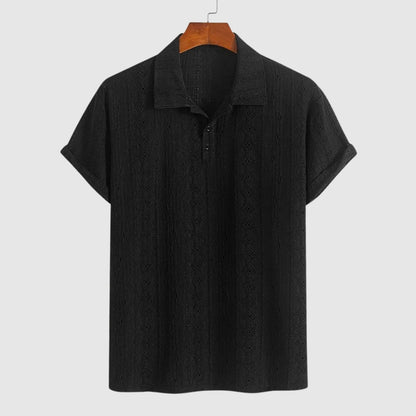 Bedřich – Jemné pletené polo s texturovaným vzhledem