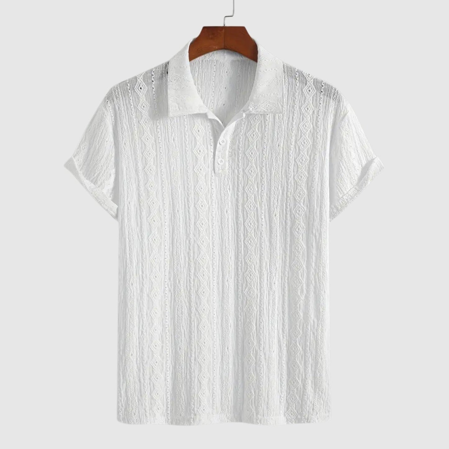 Bedřich – Jemné pletené polo s texturovaným vzhledem