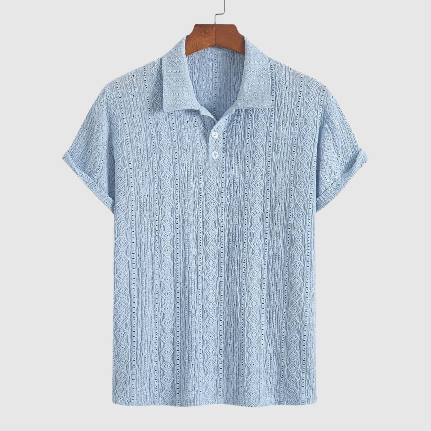 Bedřich – Jemné pletené polo s texturovaným vzhledem