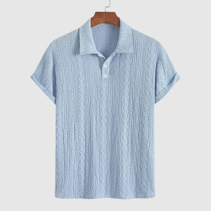 Bedřich – Jemné pletené polo s texturovaným vzhledem