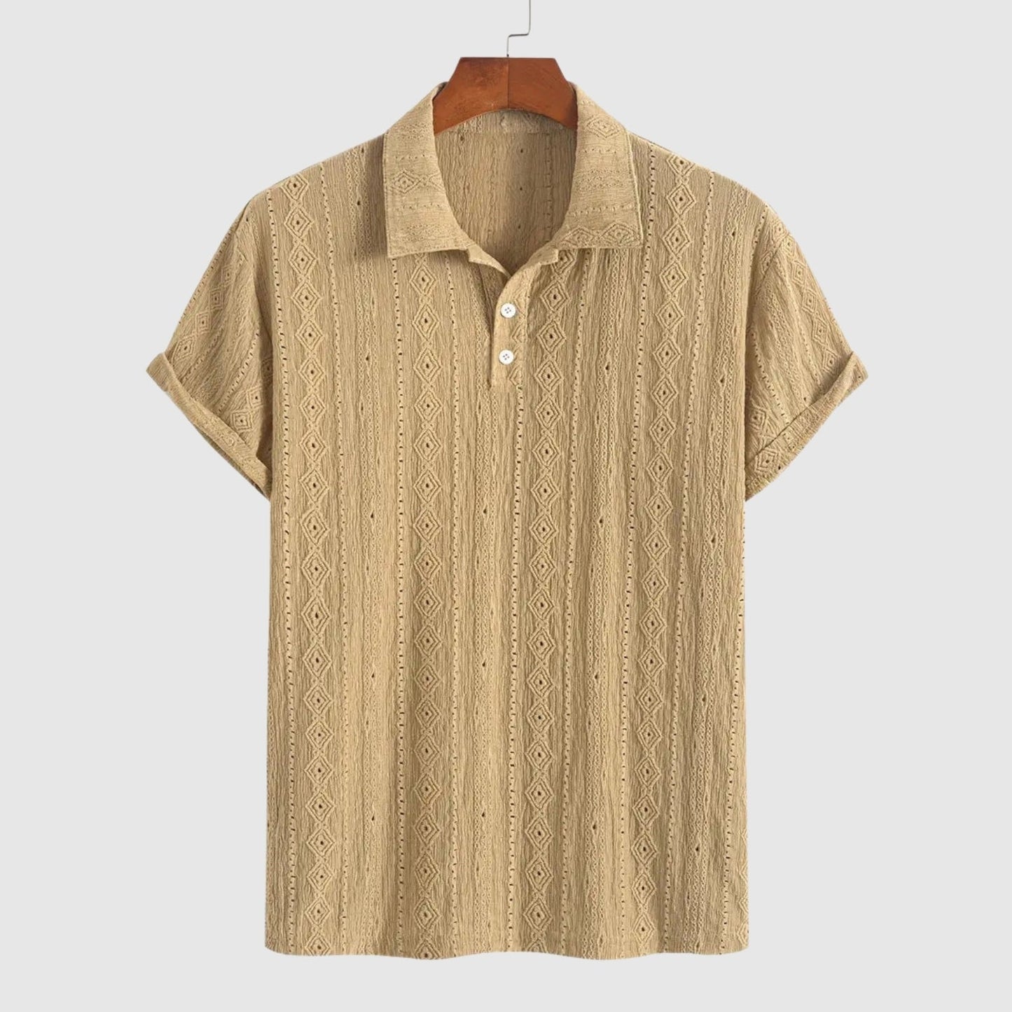 Bedřich – Jemné pletené polo s texturovaným vzhledem