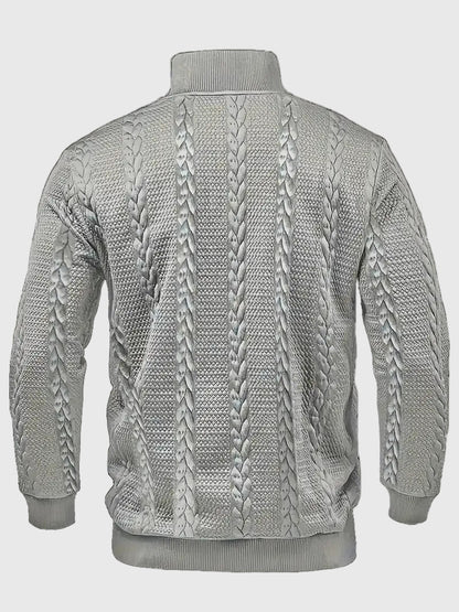 Dawson - Svetr s dlouhým rukávem Henley s pruhy