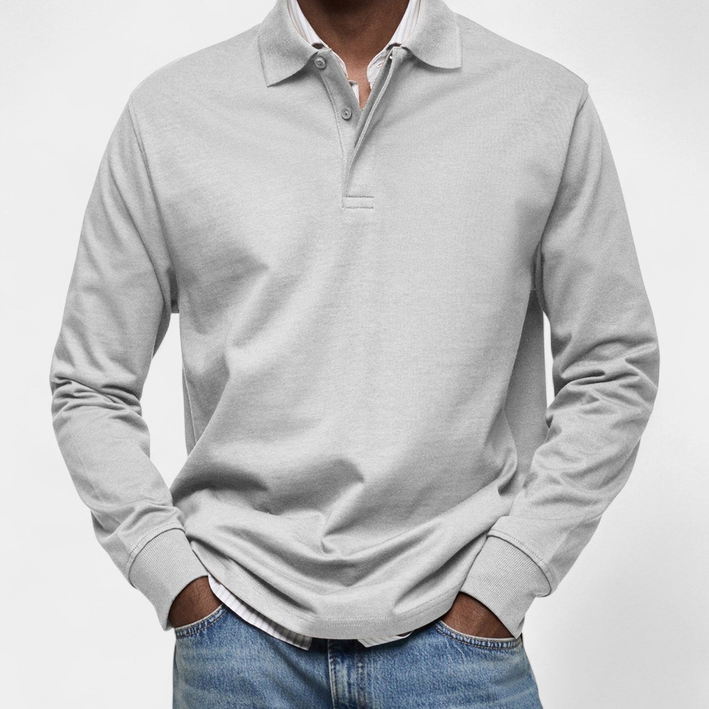 Tomáš – Elegantní penské polo s dlouhým rukávem