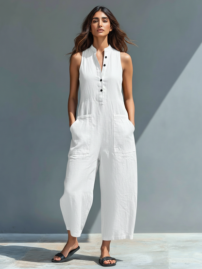 Adéla – Elegantní volný overal s minimalistickým designem