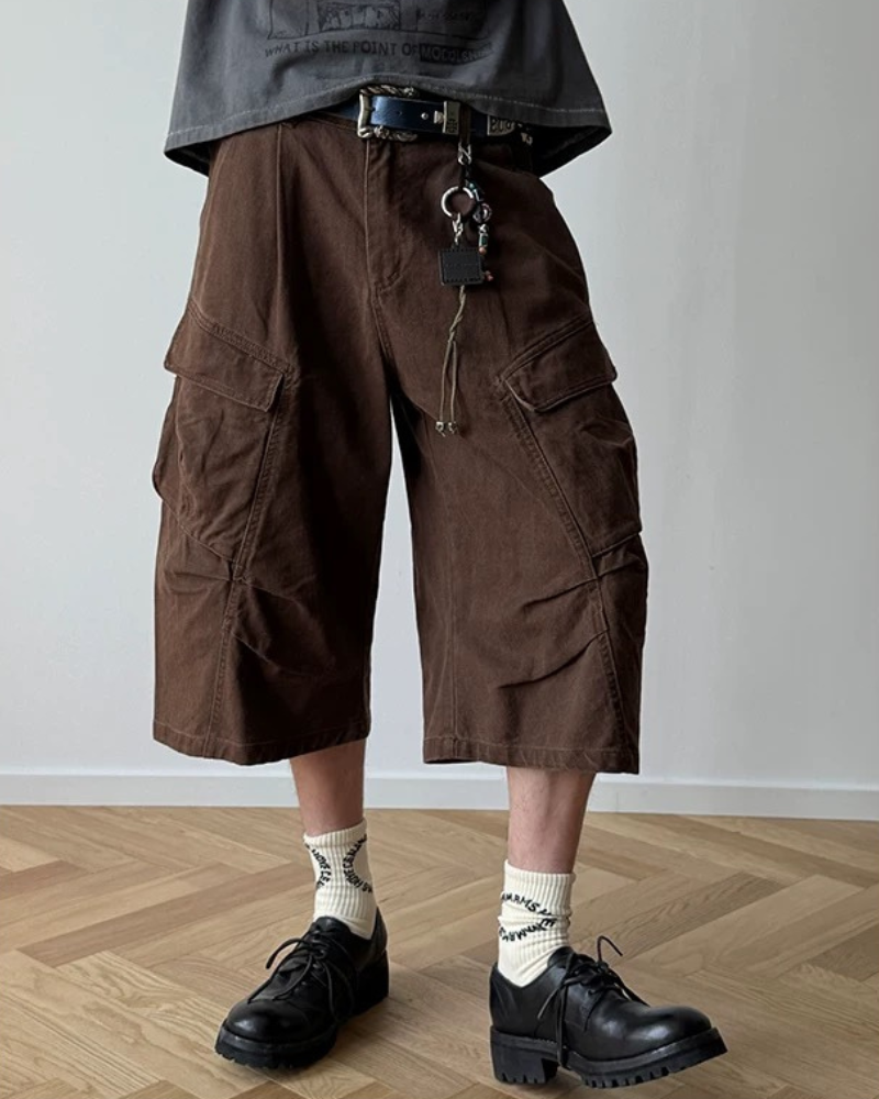 Hnědé cargo šortky Jáchym – ležérní letní outfit