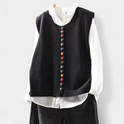 Karmen – Elegantní pletená vesta pro každodenní styl