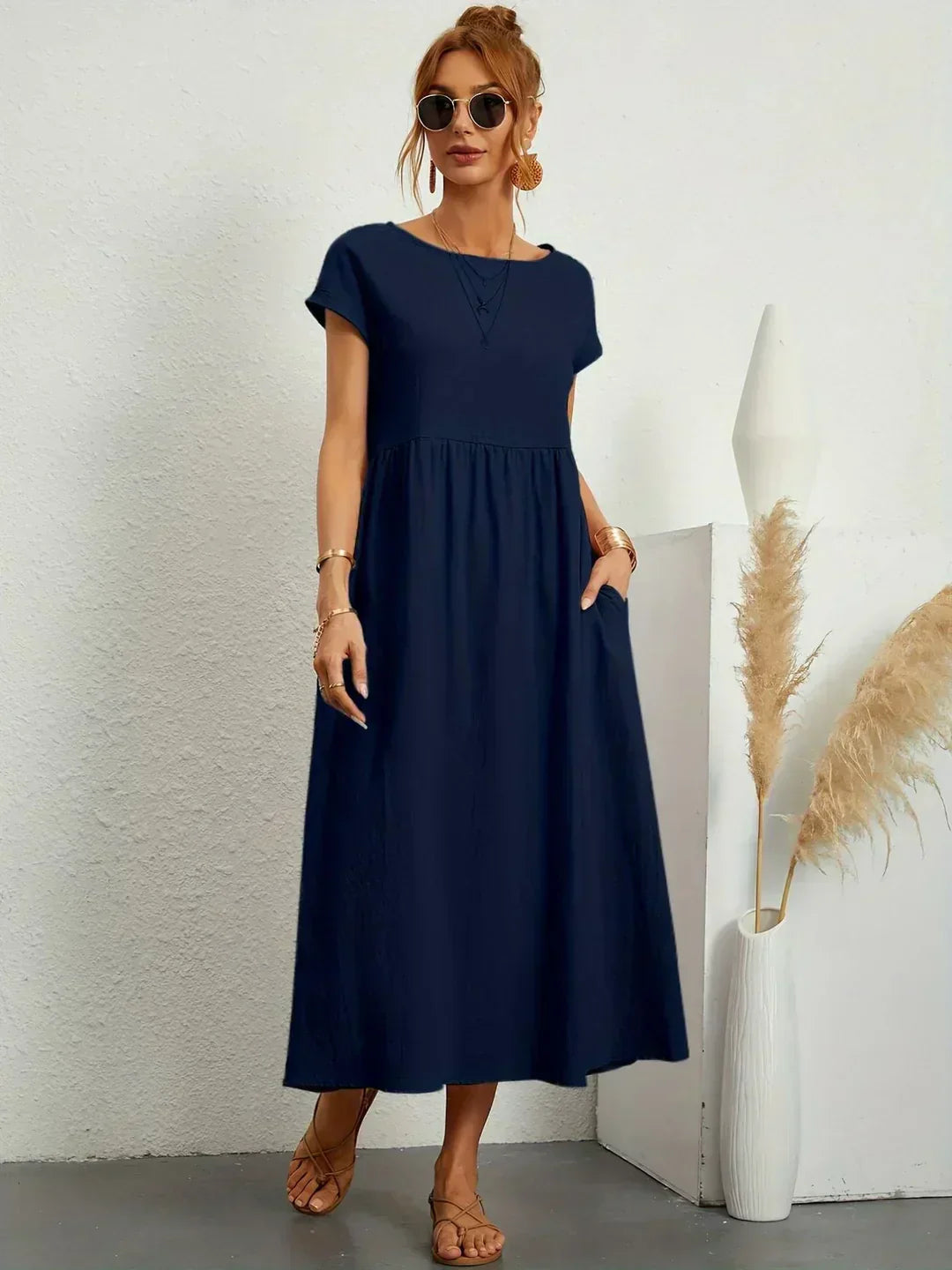 Heike | Splývavé midi šaty nadčasové elegance