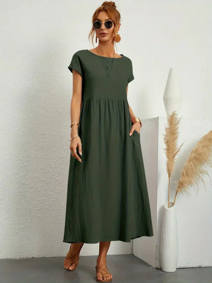 Heike | Splývavé midi šaty nadčasové elegance