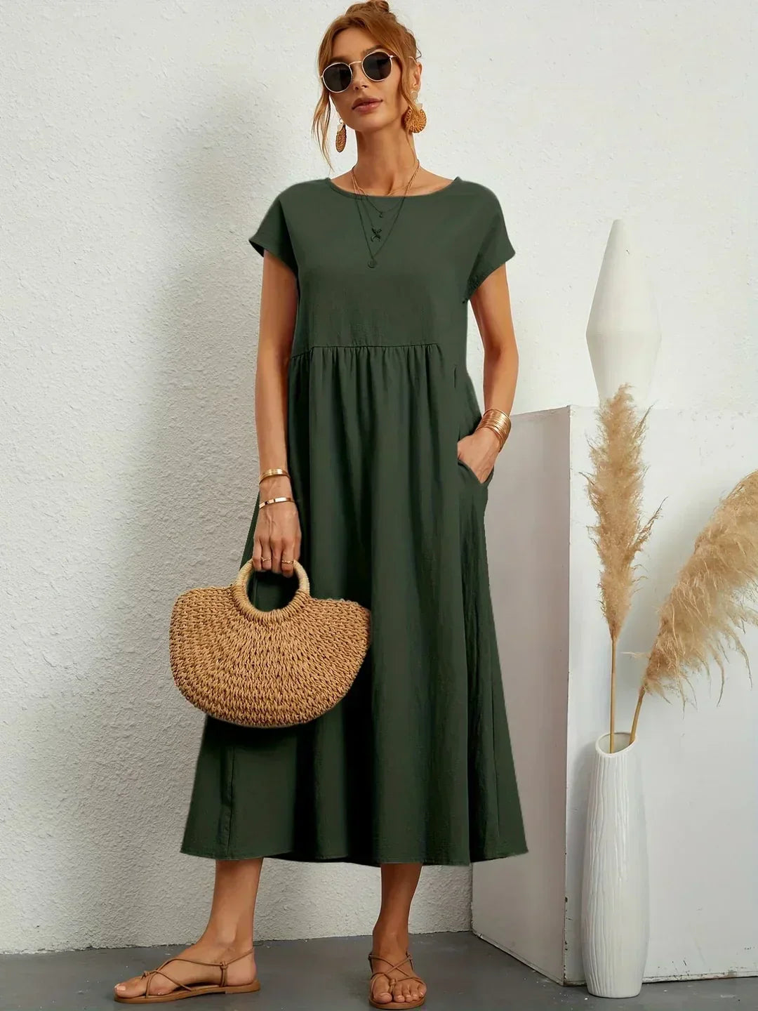 Heike | Splývavé midi šaty nadčasové elegance