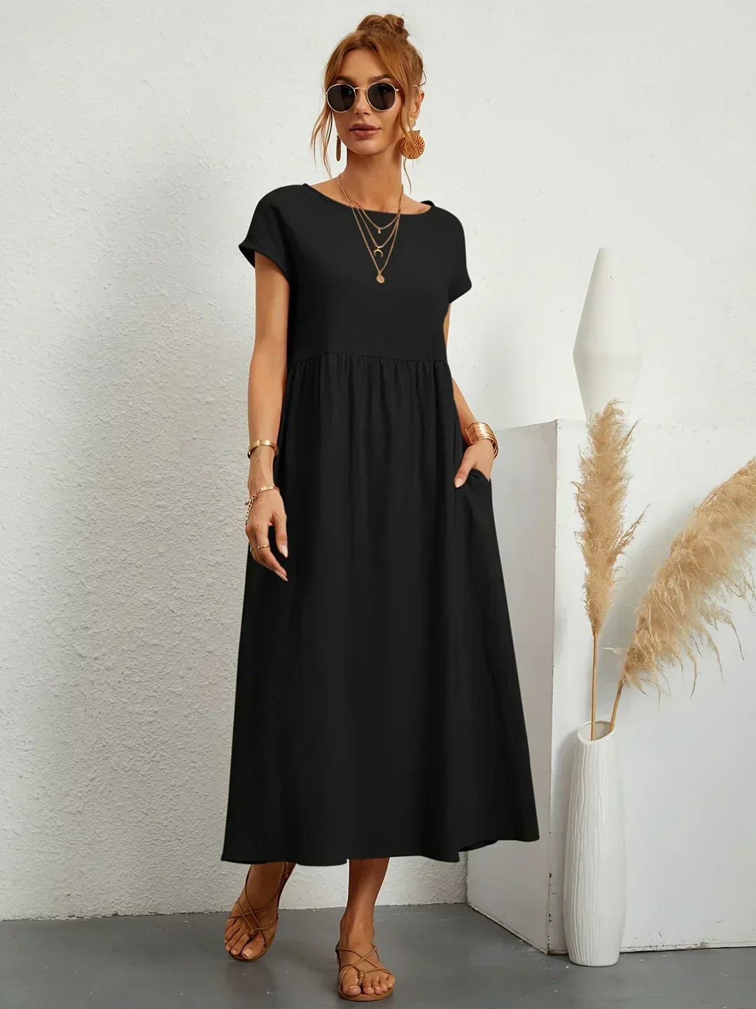 Heike | Splývavé midi šaty nadčasové elegance