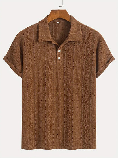 Bedřich – Jemné pletené polo s texturovaným vzhledem