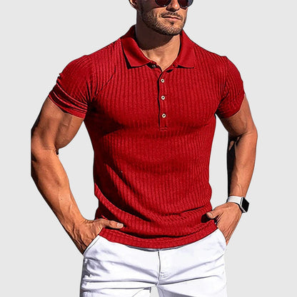 Evžen – Elegantní pruhovaná polo košile