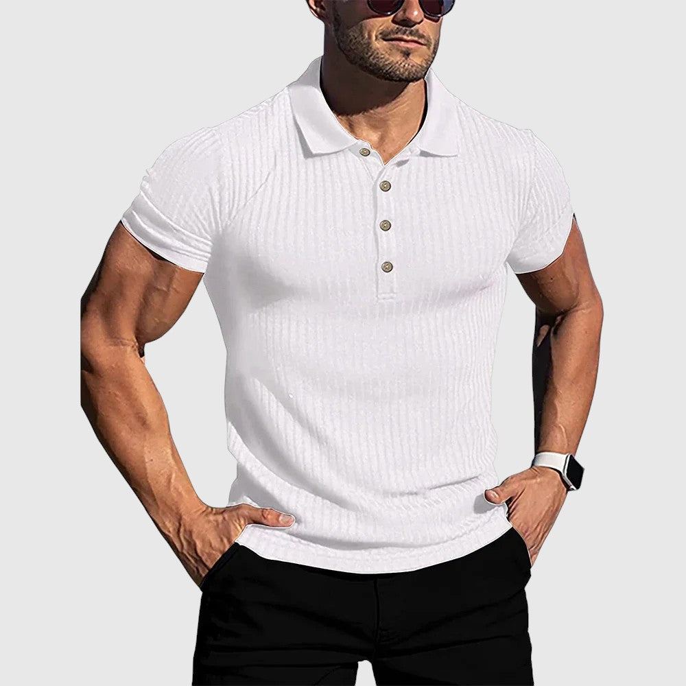 Evžen – Elegantní pruhovaná polo košile