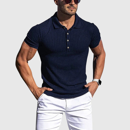 Evžen – Elegantní pruhovaná polo košile