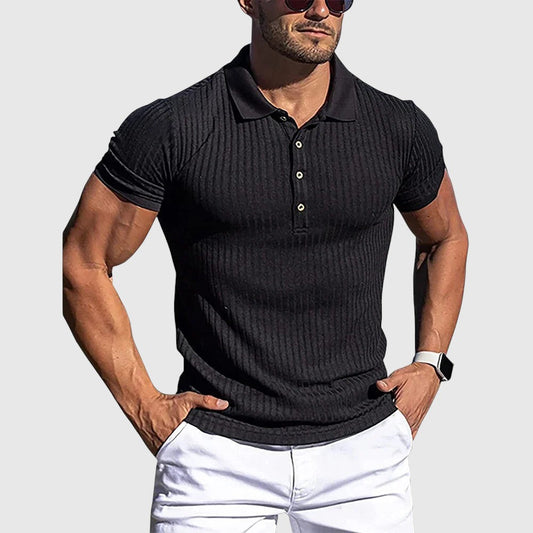 Evžen – Elegantní pruhovaná polo košile