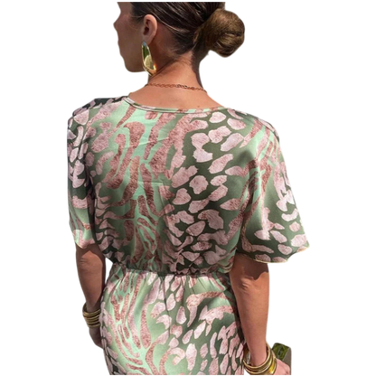 Veronika – Elegantní zavinovací maxi šaty