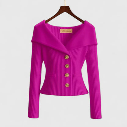 Avelora | Elegantní kardigan s knoflíky