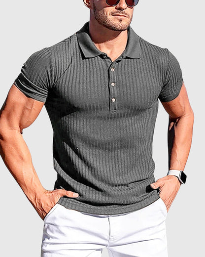 Evžen – Elegantní pruhovaná polo košile