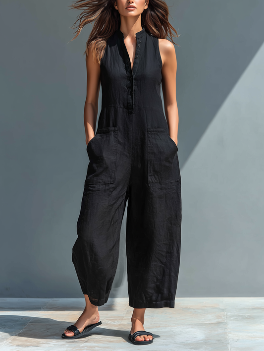 Adéla – Elegantní volný overal s minimalistickým designem