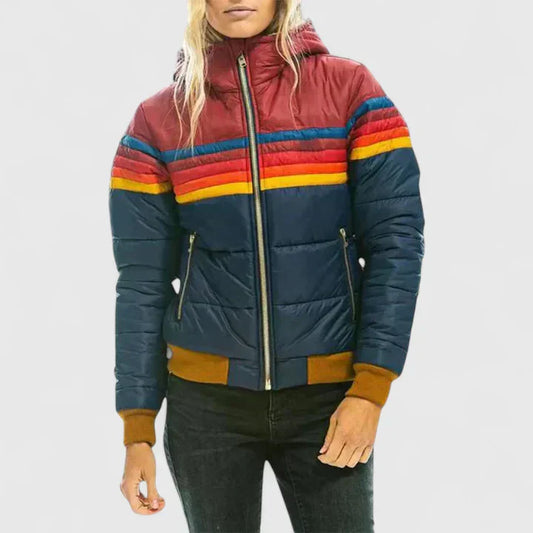 Tereza | Dámská prošívaná zimní bunda v retro stylu